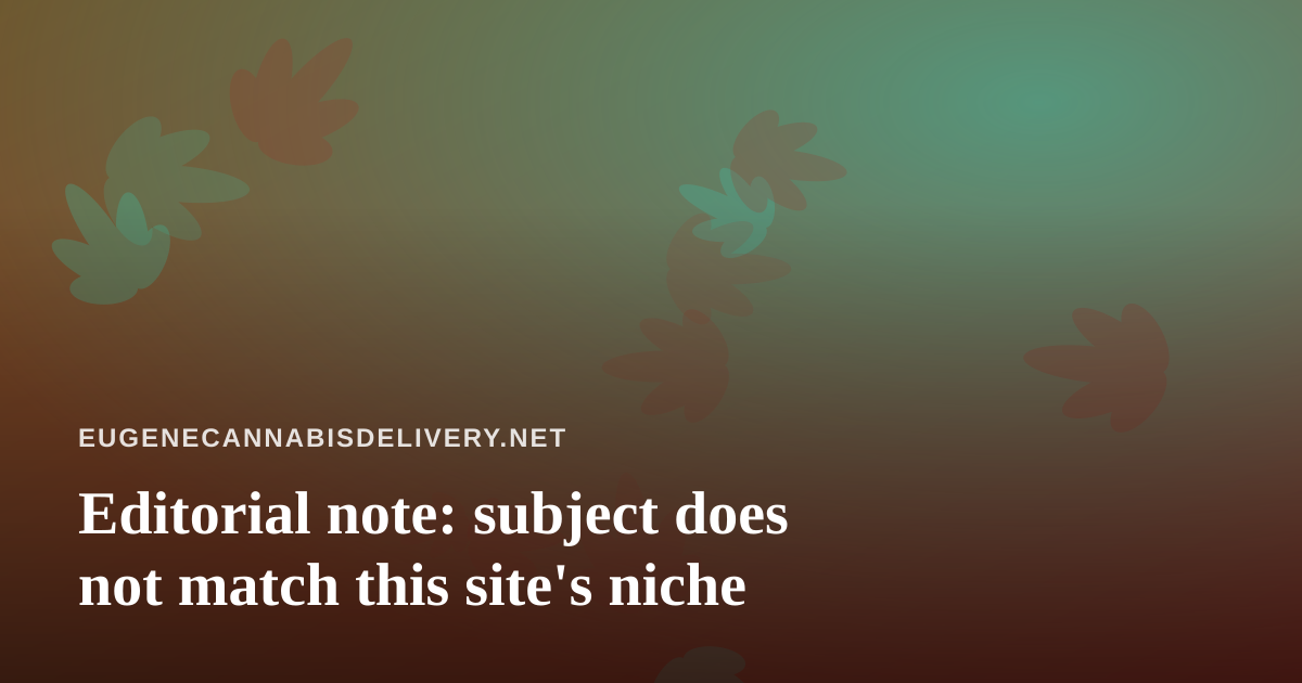 Editorial note: subject does not match this site’s niche